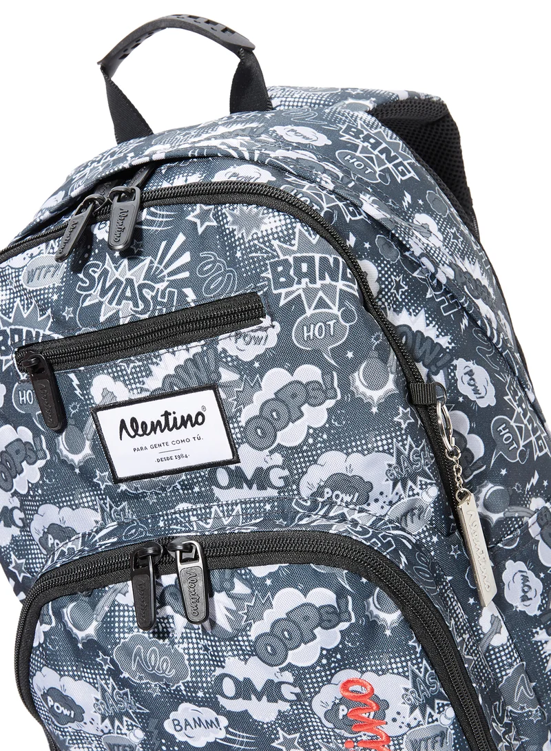 Alentino Goma-A Black Black Backpacks Black