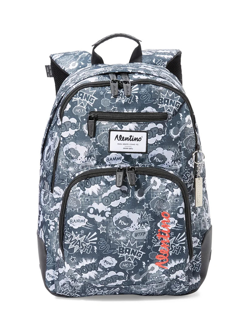 Alentino Goma-A Comic Pink Backpacks