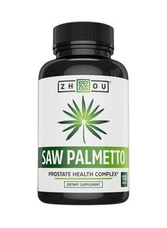 Zhou Saw Palmetto Supplement For Prostate Health Complex - 100 Capsules 