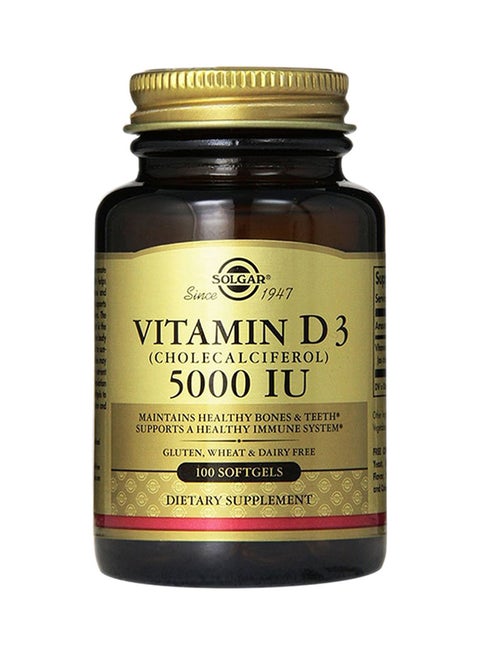 Vitamin D3 5000 IU - 100 Capsules