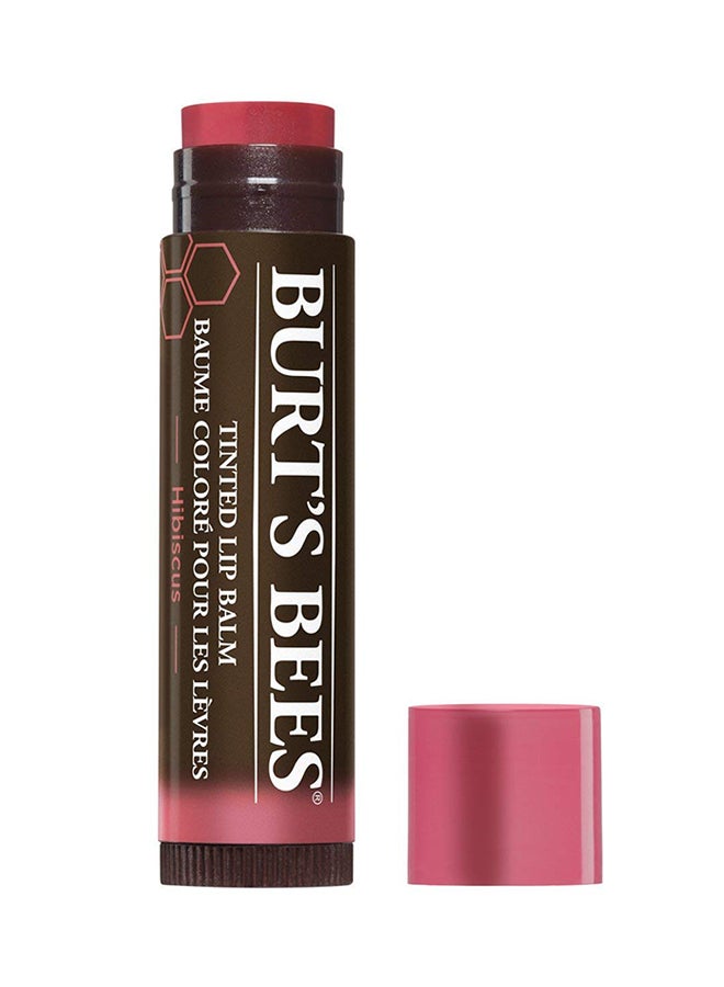 Burt's Bees Hibiscus Tinted Lip Balm Red - Image 1
