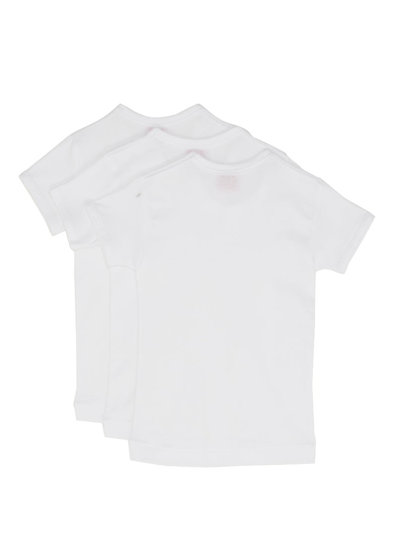 SLUGGER 3-Piece Cotton Round Neck Undershirt White - Image 2