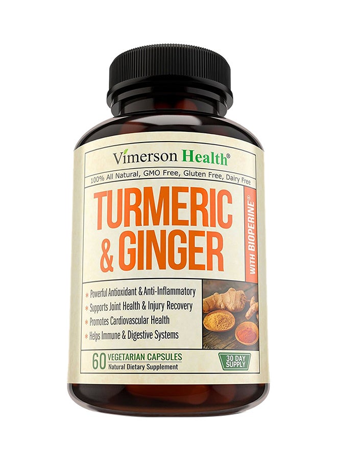 Vimerson Health Turmeric And Ginger With Bioperine - 60 Capsules