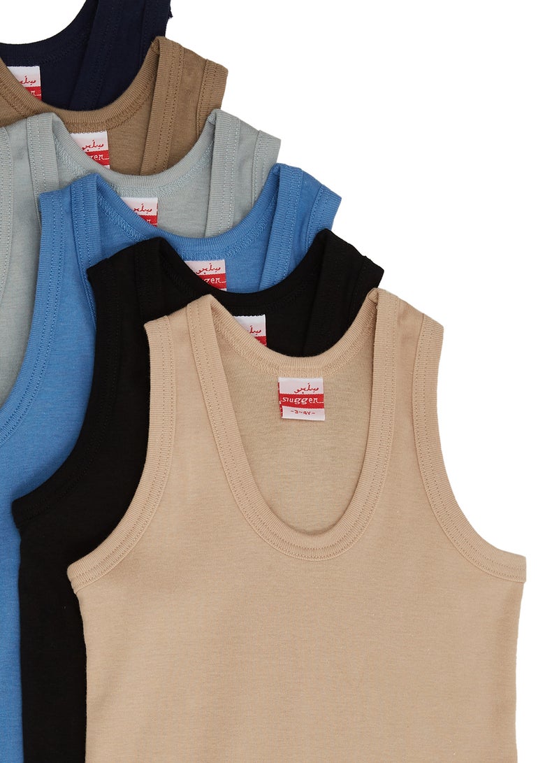 SLUGGER - 6-Piece Cotton Vest Assorted - Image 1