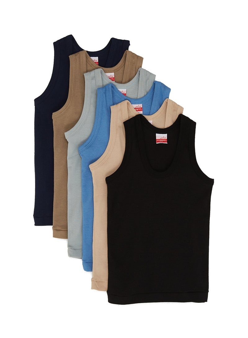 6-Piece Cotton Vest Assorted - v1544111709/N19160679A_1