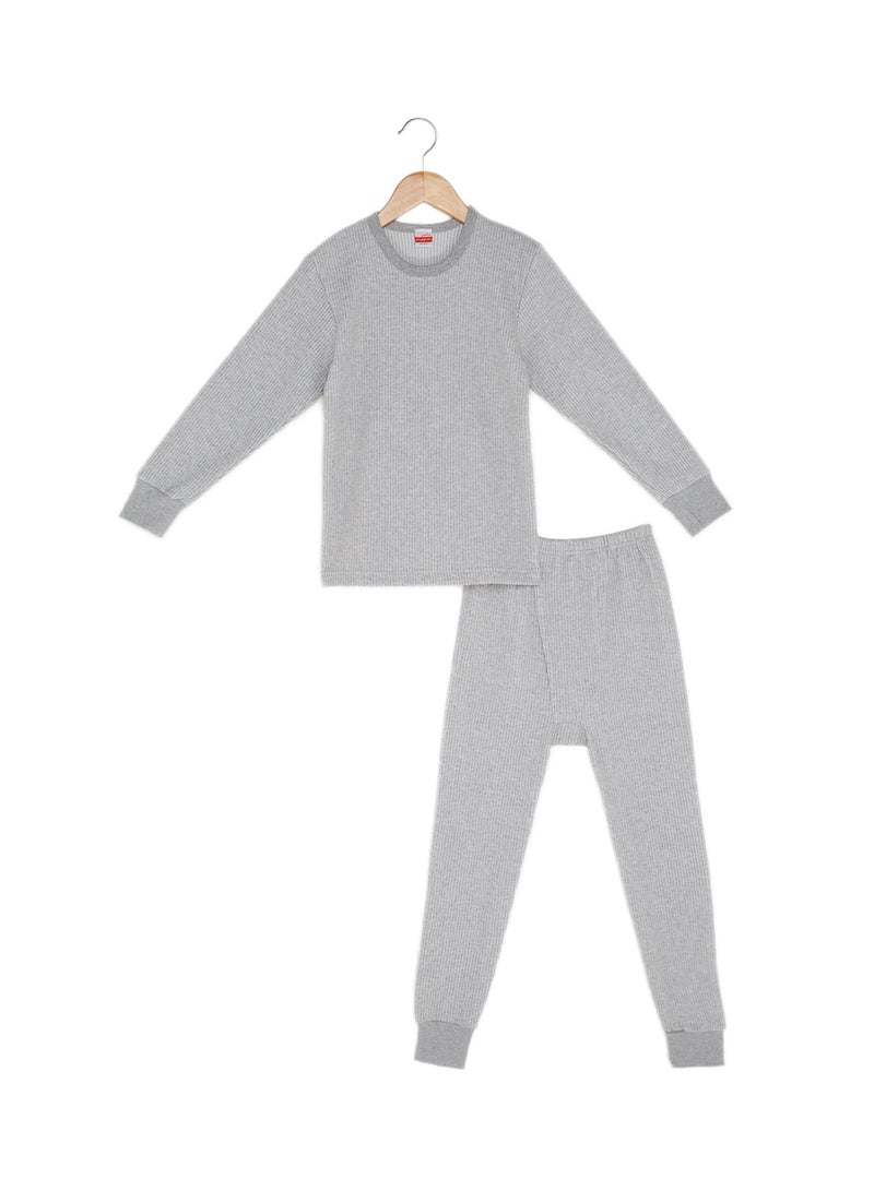 SLUGGER Cotton T-shirt And Pajama Set Grey  - Image 1