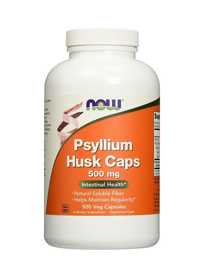 Now Foods - Psyllium Husk 500mg - 500 Capsules - Image 1