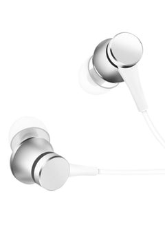 Piston In-Ear With Mic Earphone Silver