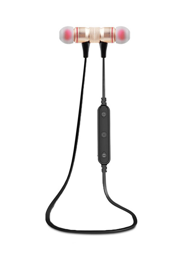 Awei Wireless Over-Neck Earphone Gold - Image 1