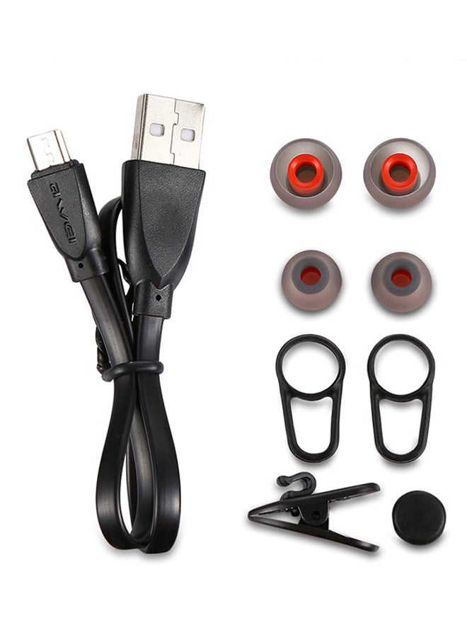 Awei Wireless Over-Neck Earphone Gray - Image 3