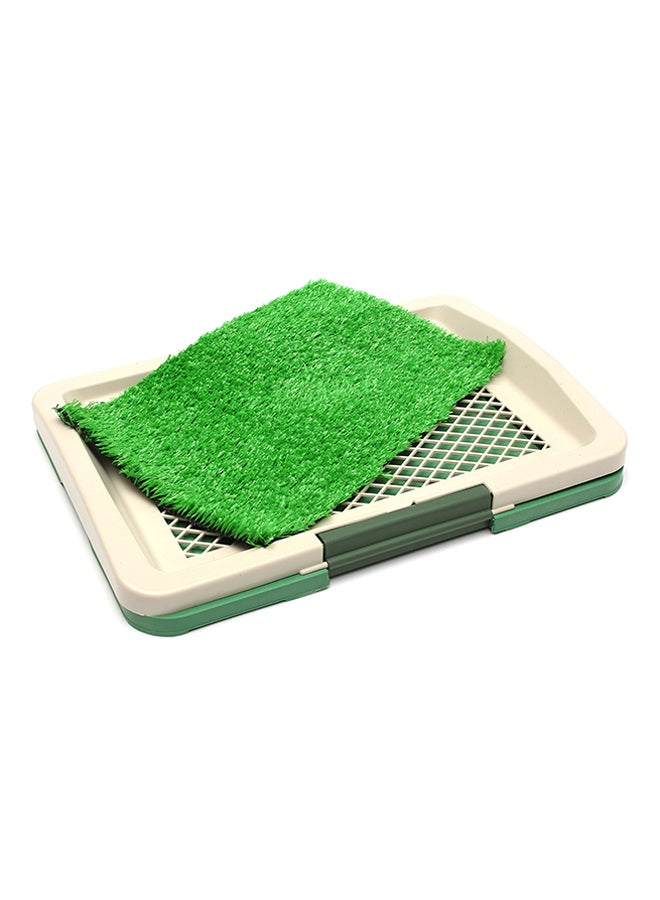 صينية تدريب ببساط من العشب بيج / أخضر - Image 2