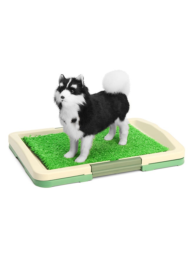 صينية تدريب ببساط من العشب بيج / أخضر - Image 4