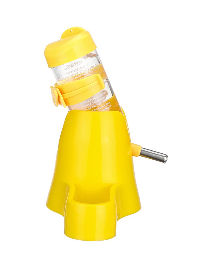 زجاجة مياه بلاستيكية قابلة لإعادة التصنيع أصفر/شفاف 80ملليلتر - Image 2