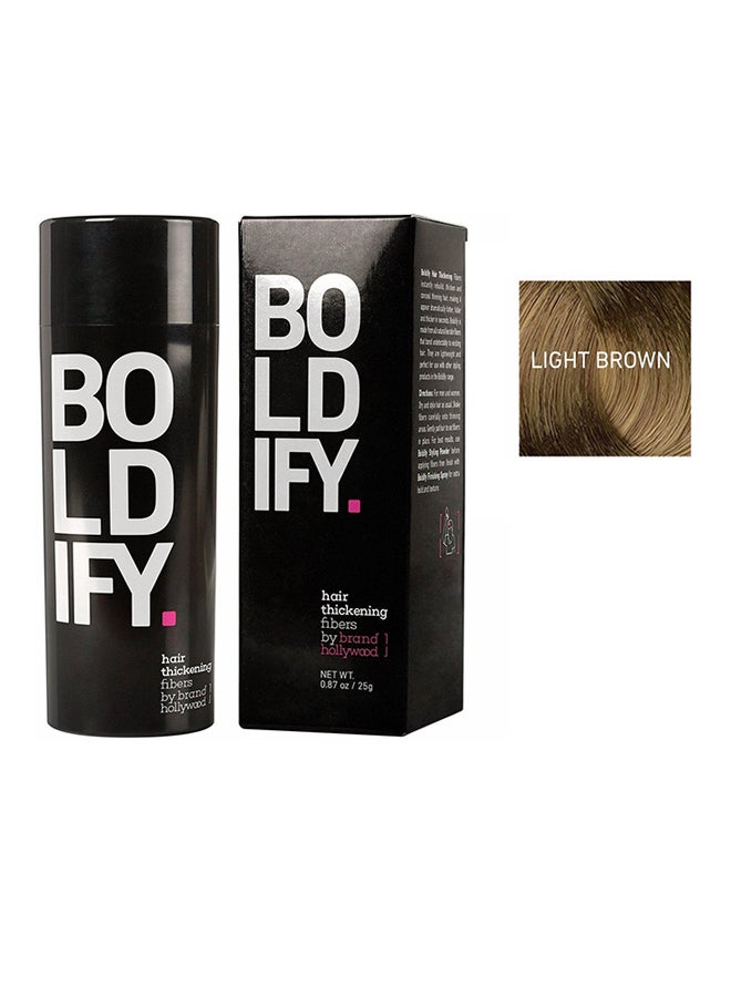 Boldify Hair Thickening Fibers Light Brown 25grams 