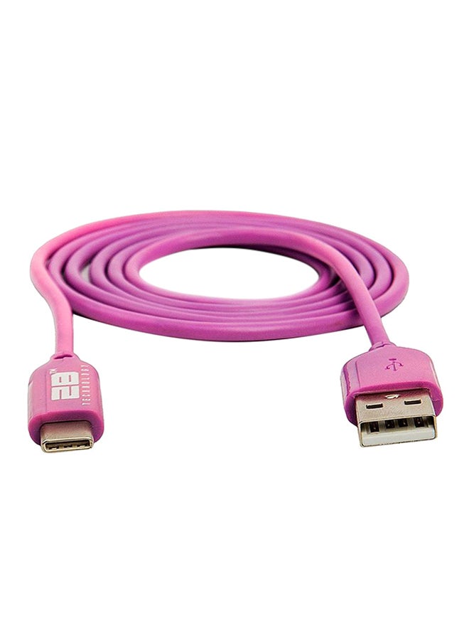 2B USB Type-C Data Sync And Charging Cable Purple - Image 1