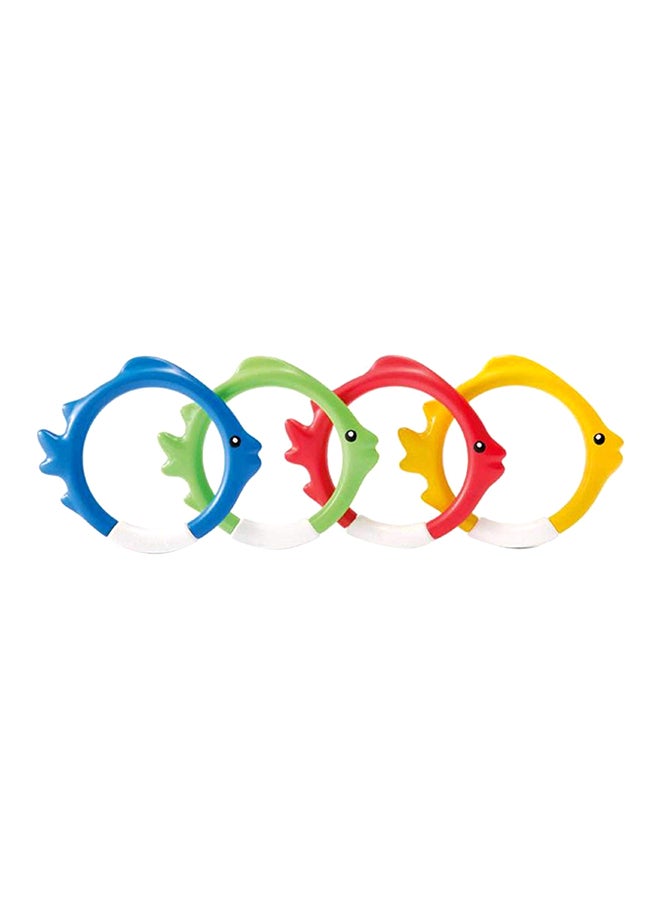 INTEX 4-Piece Underwater Fish Ring Set - Image 1