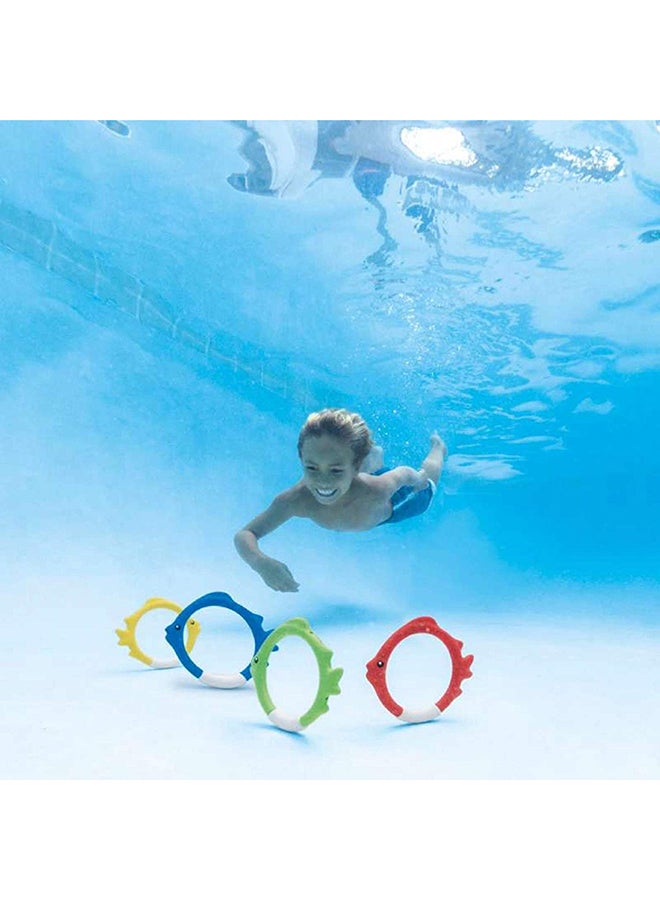 INTEX 4-Piece Underwater Fish Ring Set - Image 2