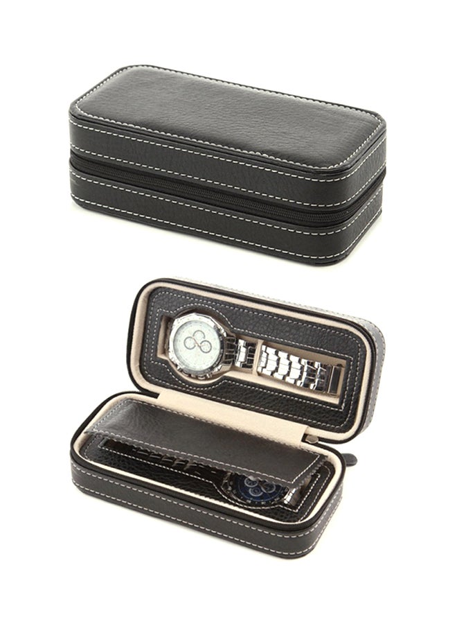 Sanda - 2-Grid PU Leather Watch Box QJ1535B2 - Image 1
