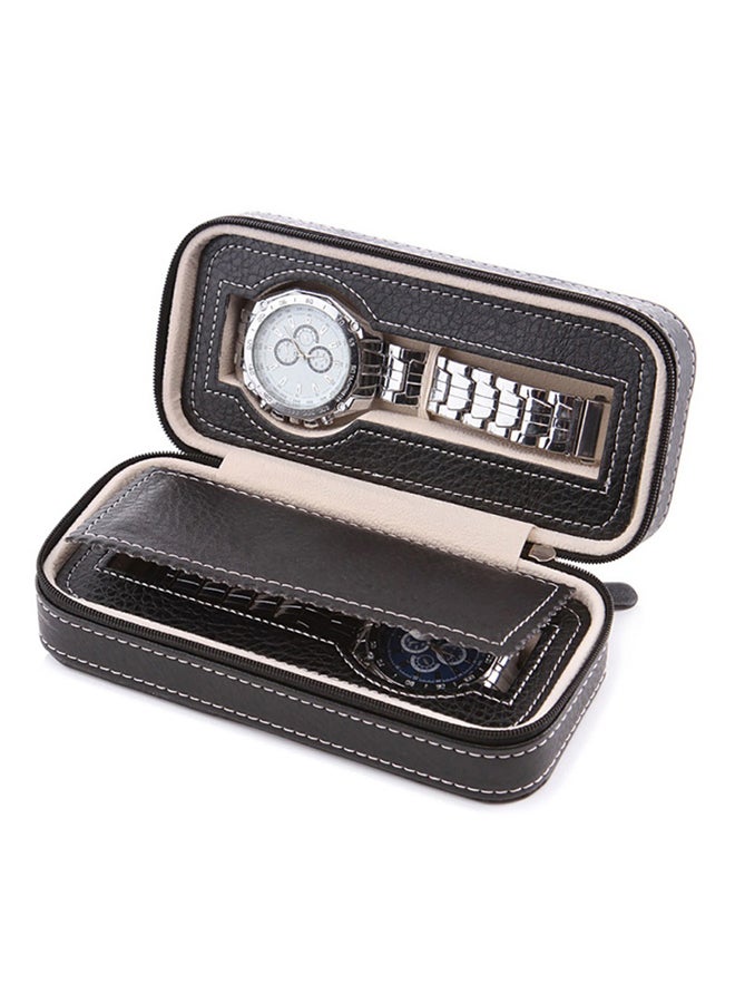 Sanda - 2-Grid PU Leather Watch Box QJ1535B2 - Image 1