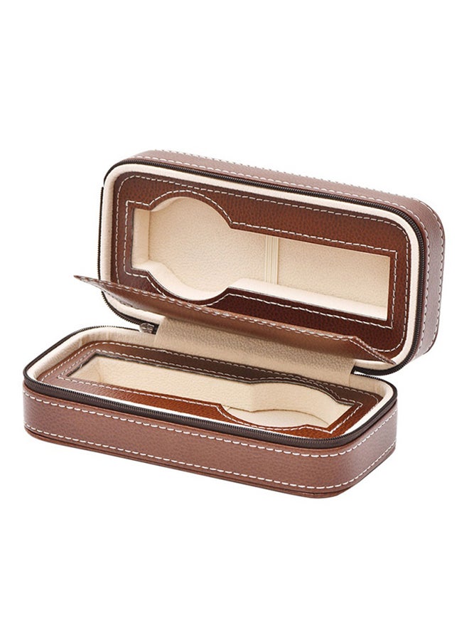 Sanda 2-Grid PU Leather Watch Box QJ1535C2 - Image 1