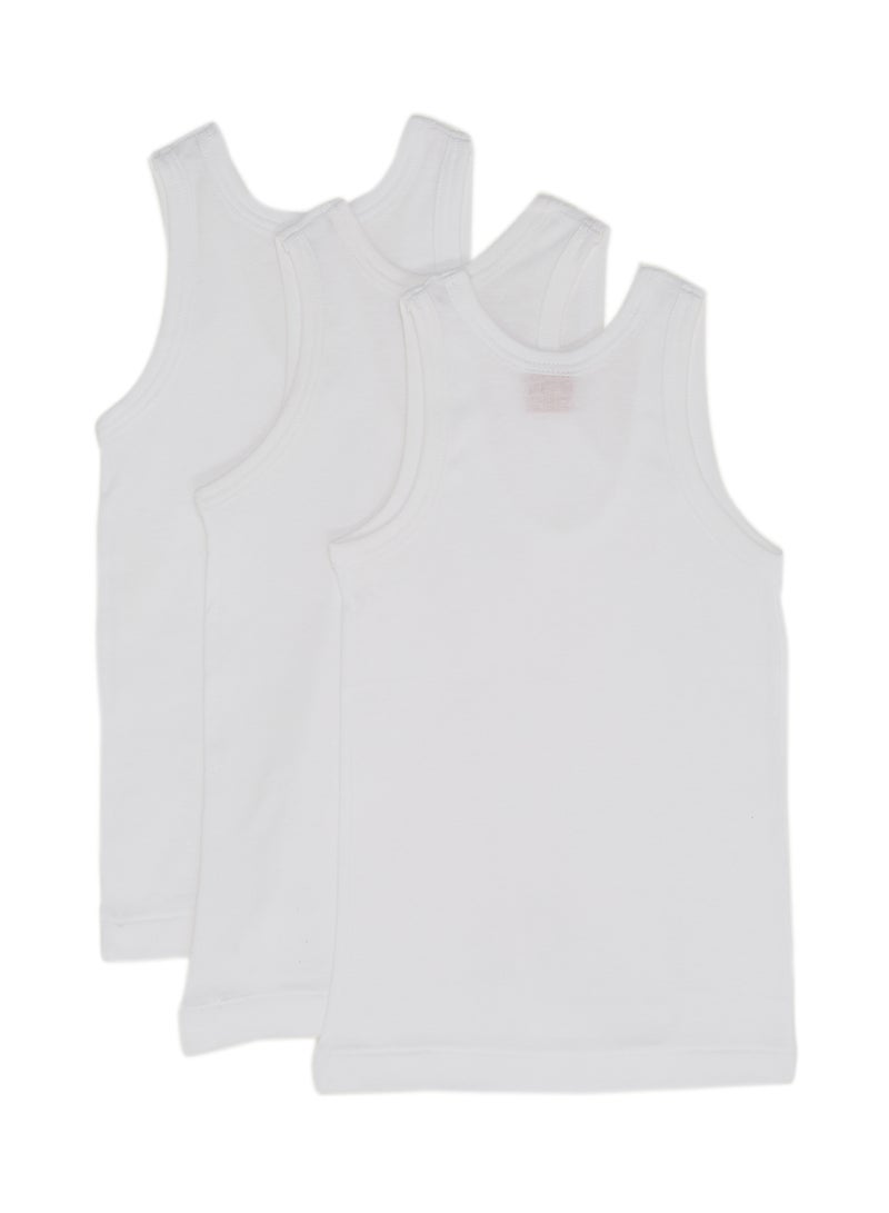 SLUGGER - 3-Piece Cotton Vest White - Image 1