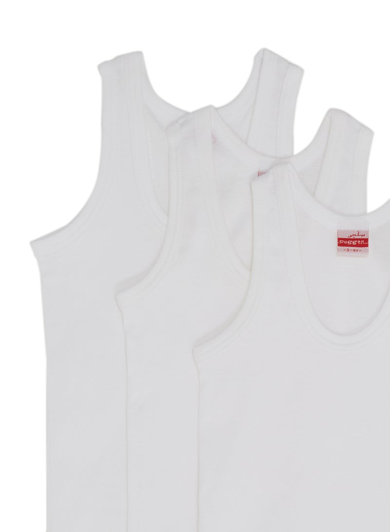SLUGGER - 3-Piece Cotton Vest White - Image 1