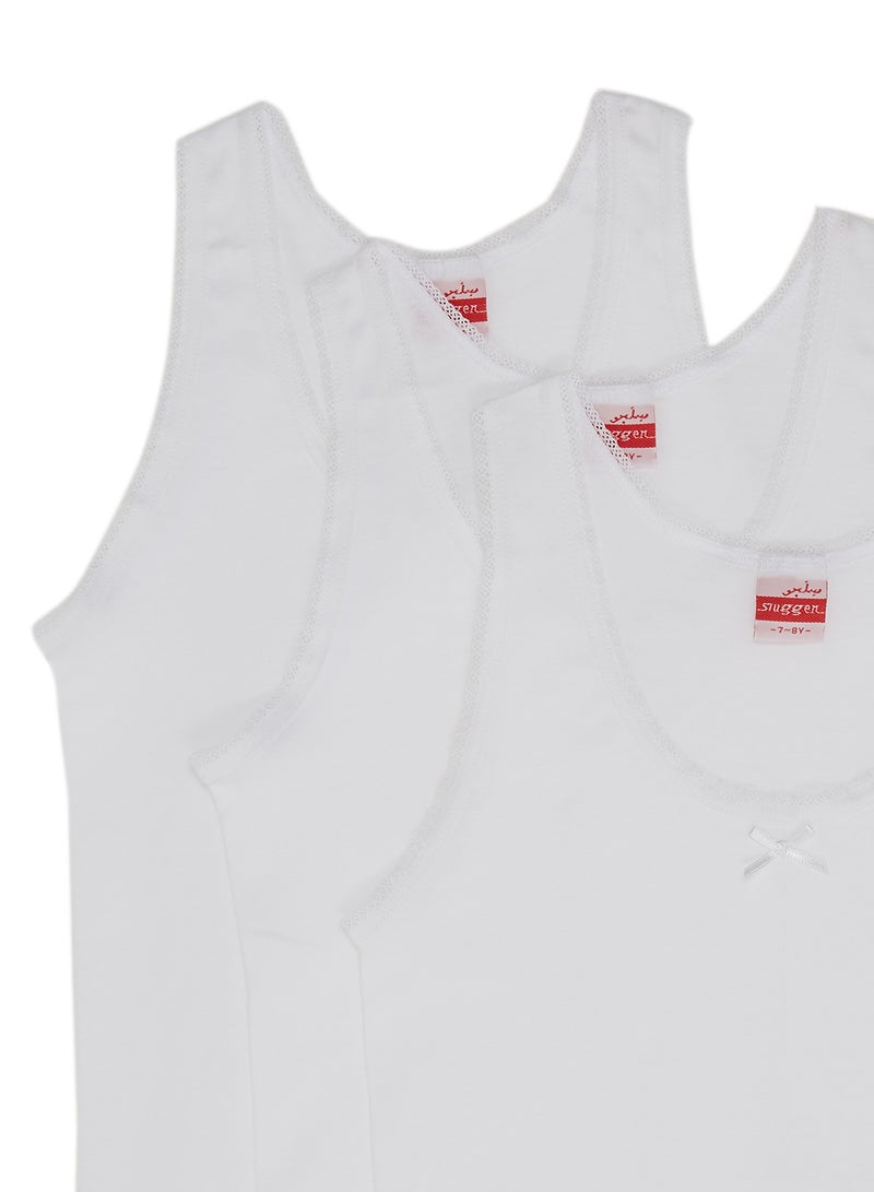 SLUGGER 3-Piece Cotton Vest White  - Image 3