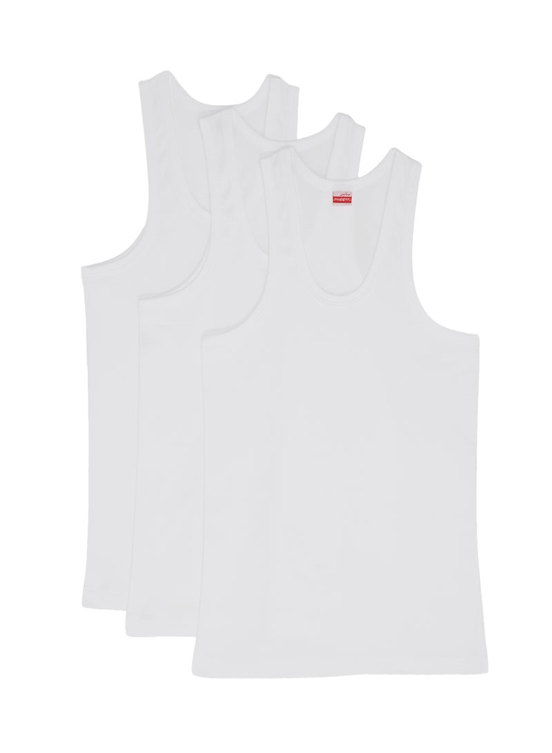 SLUGGER 3-Piece Cotton Vest White - Image 1