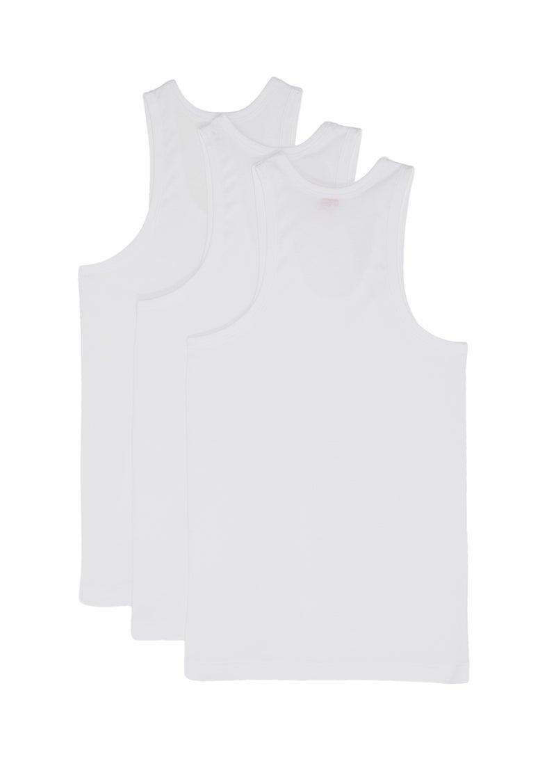 SLUGGER 3-Piece Cotton Vest White - Image 2