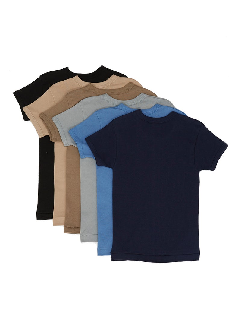 SLUGGER 6-Piece Round Neck Undershirt Assorted - Image 2