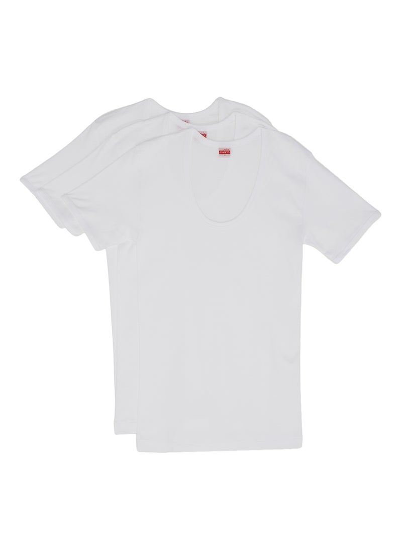 SLUGGER 3-Piece Round Neck Undershirt White  - Image 1