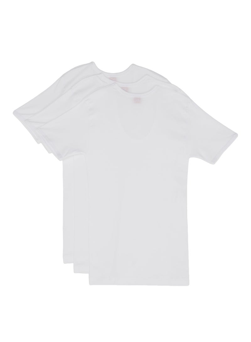 SLUGGER 3-Piece Round Neck Undershirt White  - Image 2