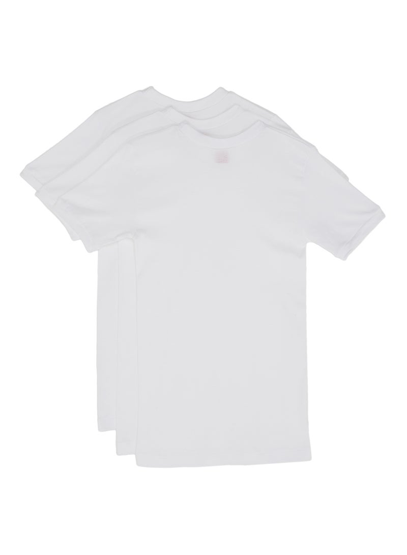 SLUGGER - 3-Piece Cotton Round Neck Undershirt White - Image 1