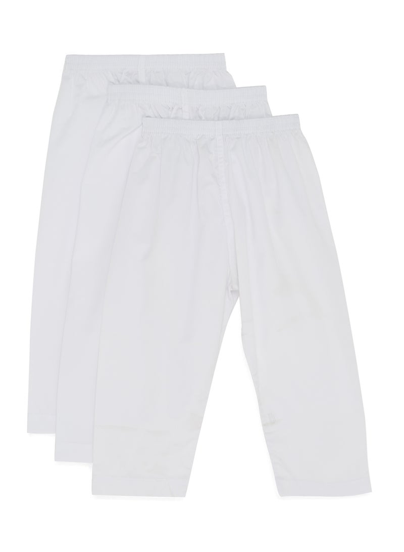 SLUGGER - 3-Piece Long Sarwal Pants White - Image 1
