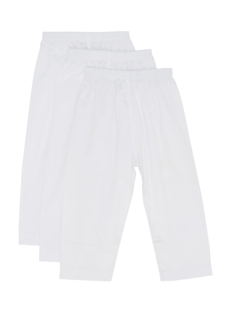 3-Piece Long Sarwal Pants White - v1544425025/N19160707A_1