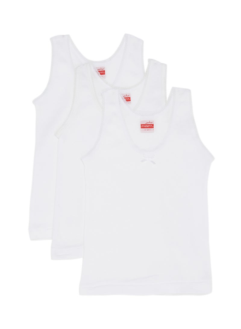 SLUGGER 3-Piece Cotton Vest White  - Image 1