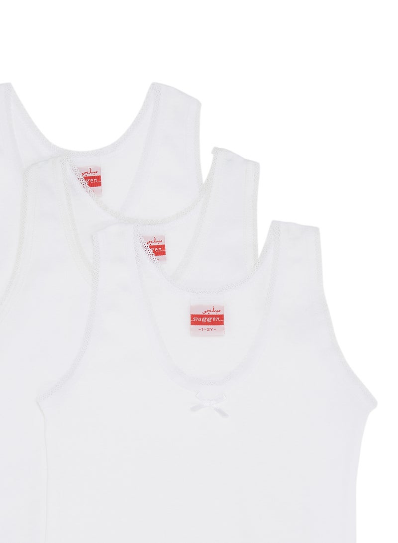 SLUGGER 3-Piece Cotton Vest White  - Image 3