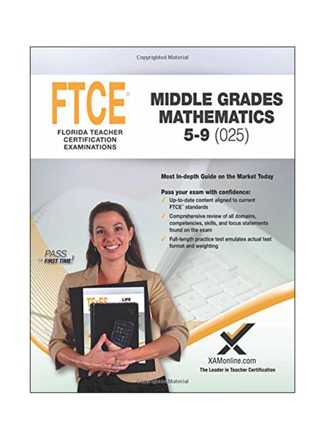 2017 FTCE Middle Grades Math 5-9 (025) paperback english - 26-May-17 
