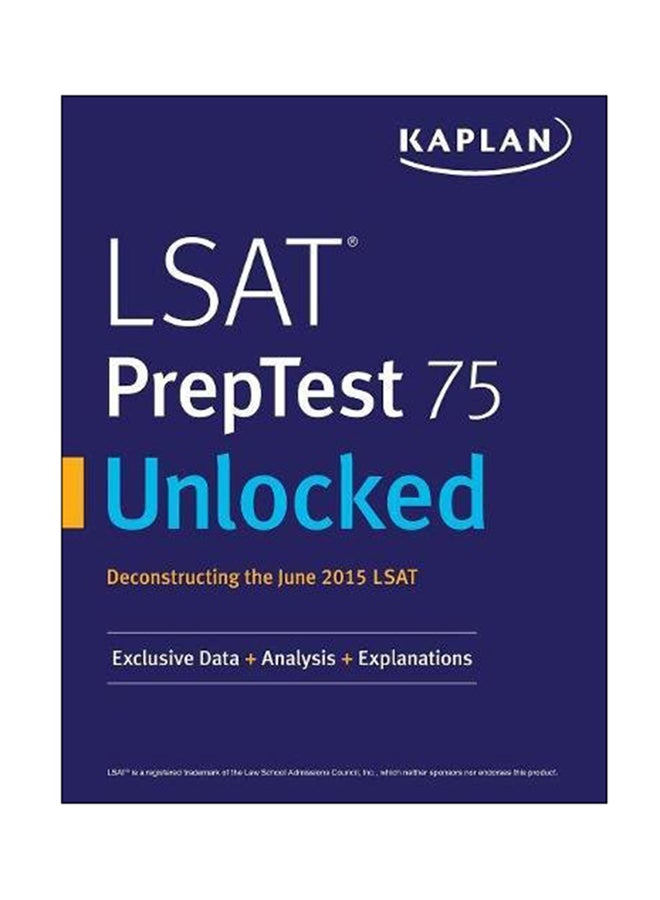 LSAT Preptest 75 Unlocked paperback english - May 12, 2017 