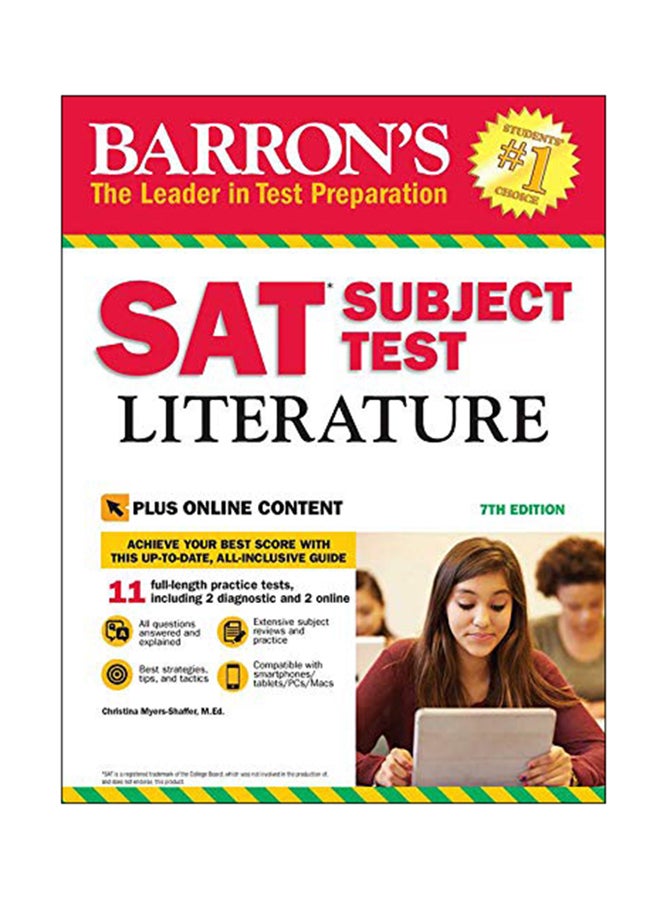 Barron's SAT Subject Test Literature With Online Content paperback english - September 1, 2017 