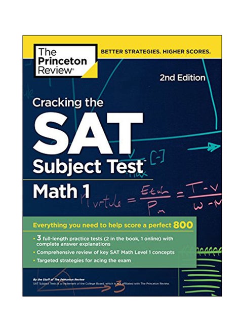 Cracking The SAT Math 1 Subject Test paperback english - January 8, 2018