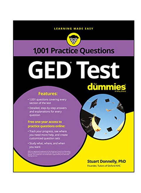 1, 001 GED Practice Questions For Dummies Paperback English by Stuart Donnelly - 15-Sep-17