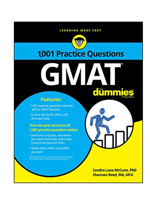 1, 001 GMAT Practice Questions For Dummies Paperback English by Sandra Luna McCune - 30-Oct-17
