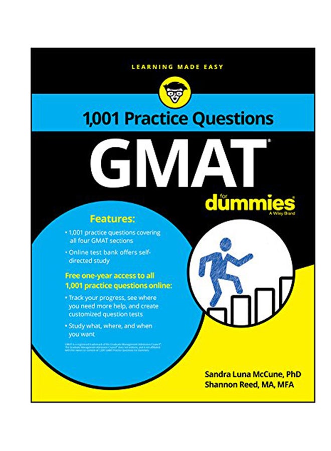 1, 001 GMAT Practice Questions For Dummies Paperback English by Sandra Luna McCune - 30-Oct-17
