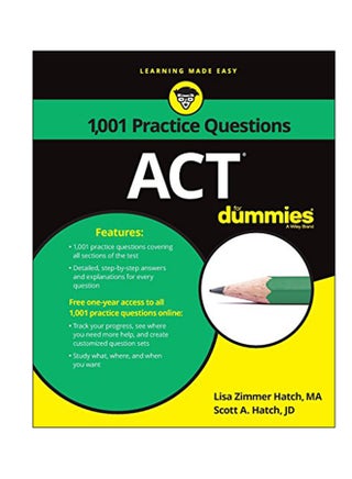 1, 001 ACT Practice Questions For Dummies paperback english - 7-Nov-16 - v1544425261/N19723739A_1