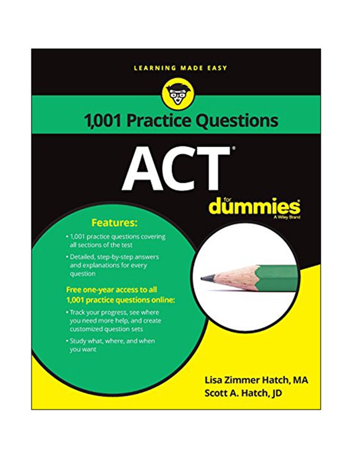 1, 001 ACT Practice Questions For Dummies paperback english - 7-Nov-16