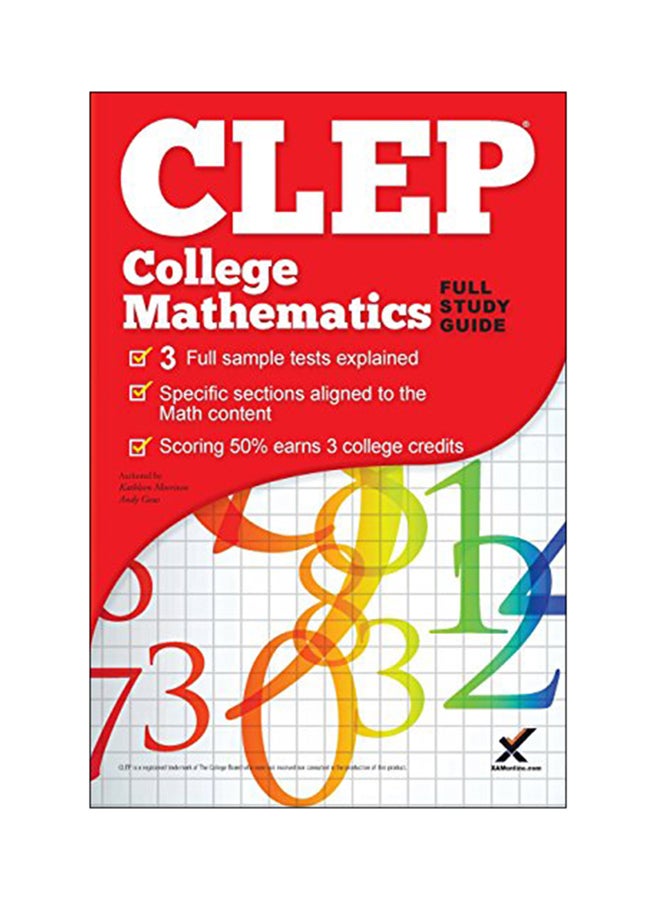 CLEP College Mathematics Full Study Guide paperback english - 27-May-16