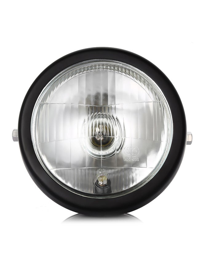 Generic 6-Inch Motorcycle Headlamp With Metal Housing  - Image 2