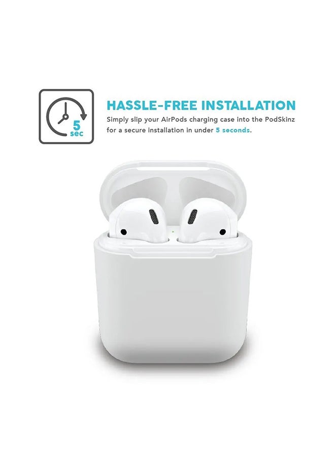 Protective Charging Case Cover For Apple AirPods White - Image 2