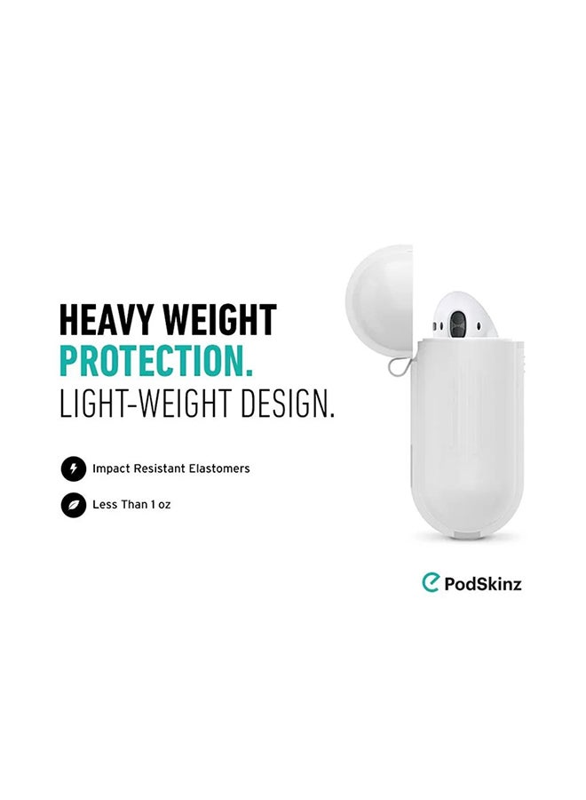 Protective Charging Case Cover For Apple AirPods White - Image 3